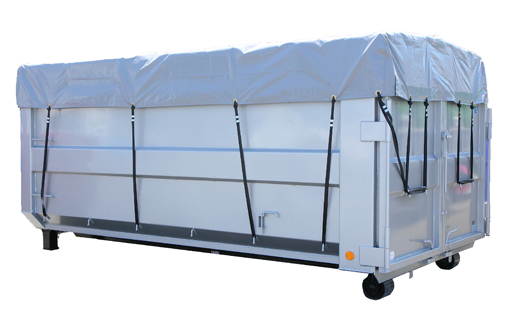 コンテナ全面をフルカバー