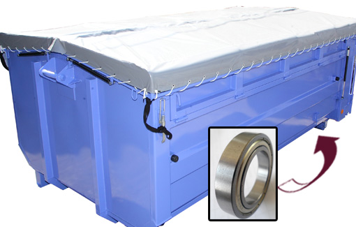 ローラーへはベアリング内蔵で作業性ＵＰ