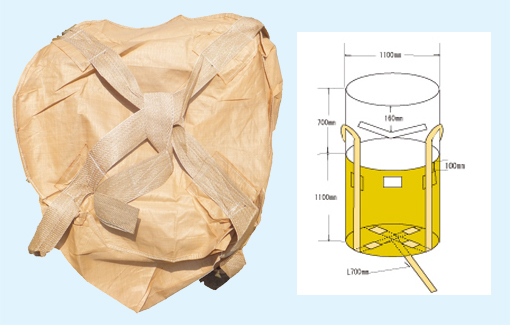 １㎥フレコンバッグ
返しベルト付きタイプ