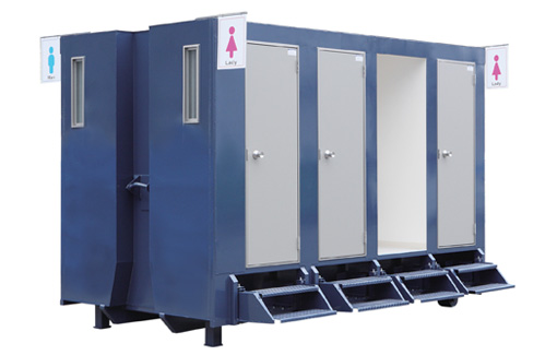 衛生面の課題、まずはトイレの確保から。
仮設トイレコンテナ