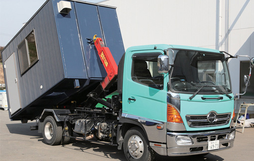 災害対策用コンテナシステム設置図 株式会社瑞穂