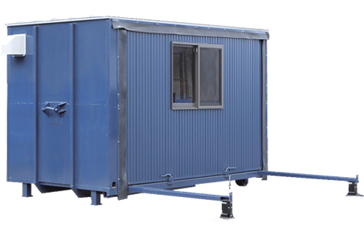 展開前：レールをセットした状態