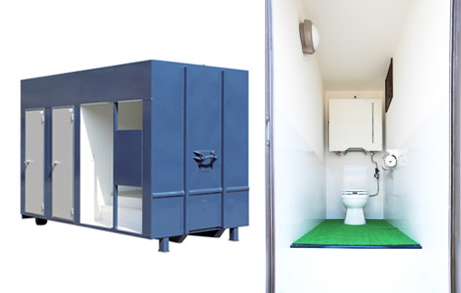 ４ｔ用男女共用トイレ（３人仕様）